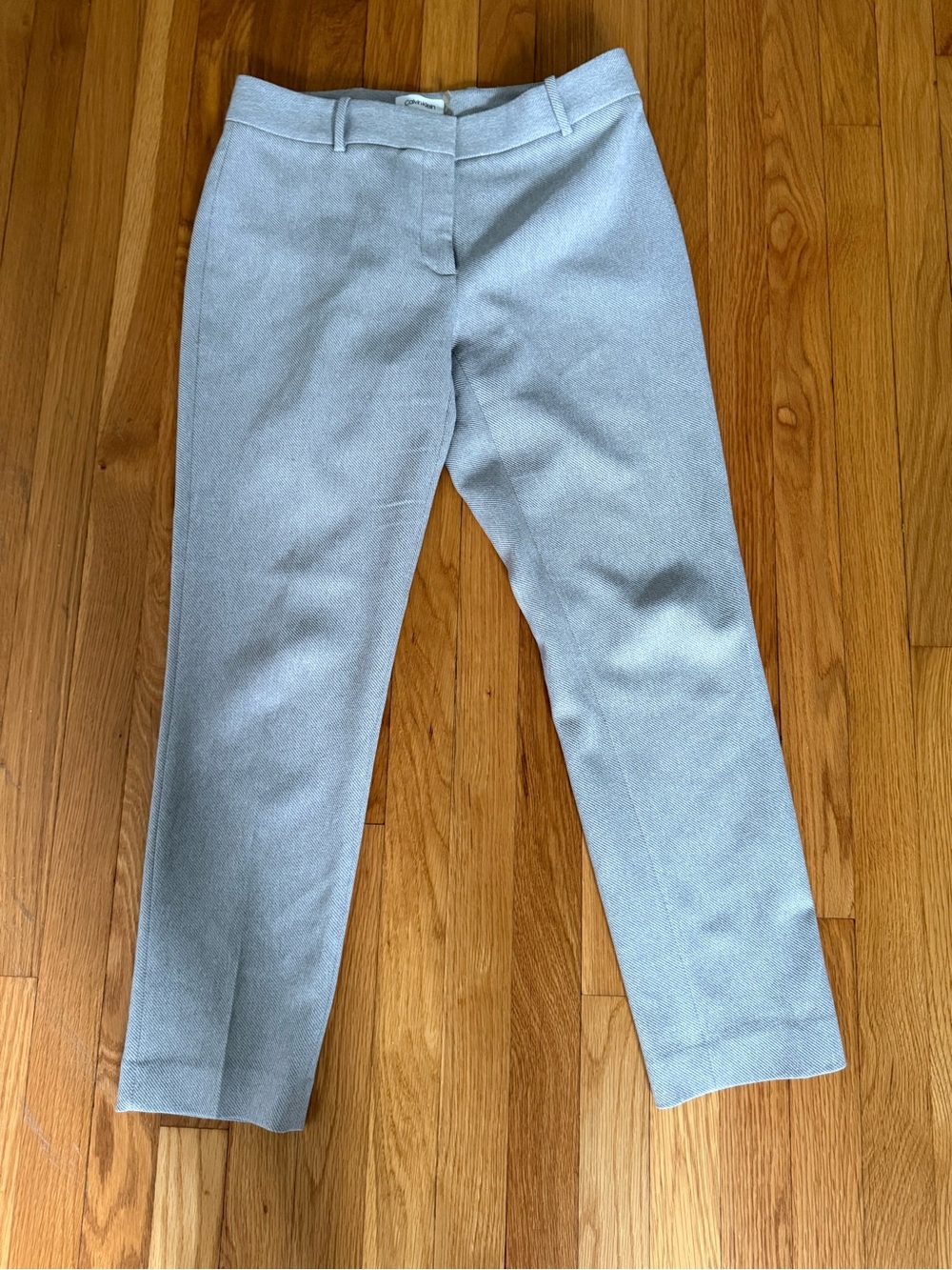 Calvin Klein Grey Slim Fit Dress Pants